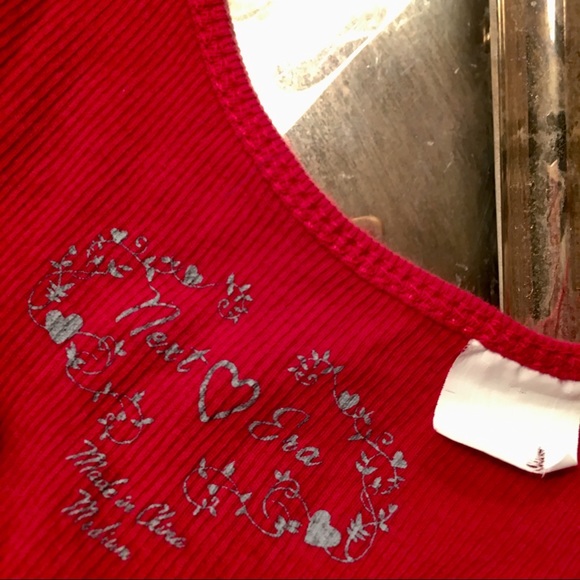 Next Era Red Sequined Fitted Tank - Picture 6 of 7